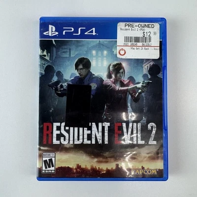 Resident Evil 2 PS4 PlayStation 4 Video Game Case & Disc Capcom Survival Horror - Image 1 of 4