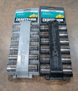 Craftsman USA Nos 1/2” Drive Deep Socket Set 12pt SAE ( 34454) (34459) 12 Piece - Picture 1 of 4