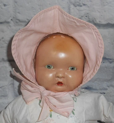 EFFANBEE Baby doll LAMBKINS 16" composition & cloth 1930's era MARKED sleep eyes - Image 1 of 4