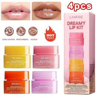 4pcs Laneige Lip Sleeping Mask Mini Set Night Care Set Water Lip Mask 12g MM1