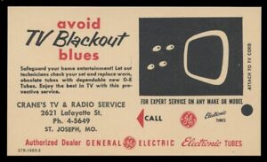 ADVERTISING/POSTAL HISTORY - GENERAL ELECTRIC AD ETR-1063-2 ON UX38