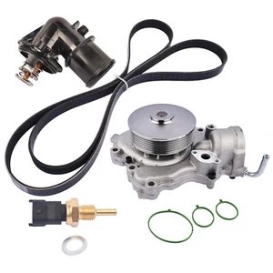Water Pump Thermostat Timing Belt Kit for 2014-2020 Jeep Grand Cherokee 3.0L V6 - Picture 1 of 8