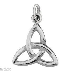 Keltisches Dreieinigkeitsknotenarmband Charm in Sterlingsilber - Bild 1 von 1