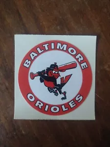 Calcomanías adhesivas de parachoques originales de 3" de los Baltimore Orioles años 70 1983 - Imagen 1 de 1