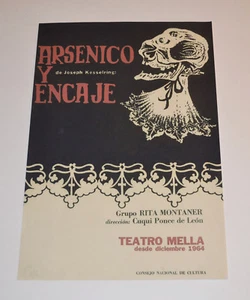 Theater Poster Art.Home or Room Decoration.Arsenico y encaje.Teatro Mella 1964 - Picture 1 of 1