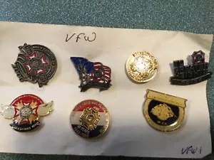 VFW Lot of 7 pins convention ,misc #33 see photos - Picture 1 of 4
