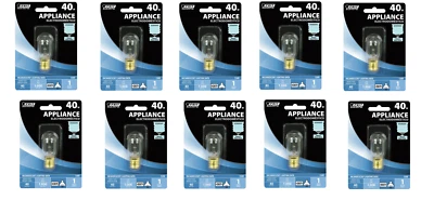 10 pack Feit Electric BP40T8N-130 Appliance Light Bulb, T8, 40watt, 130 Volts - Image 1 of 2