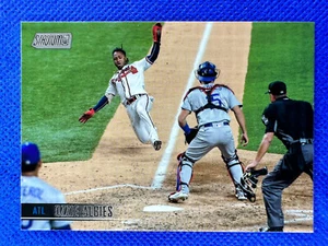 2021 #121 Ozzie Albies Topps Stadium Club Baseball Braves Atlanta - Imagen 1 de 2