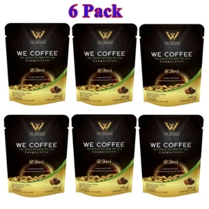 6X WE COFFEE Instant Herb Cappuccino Drink Mix Powder 23 In 1 No Trans Fat - Picture 1 of 10