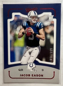 2020 Chronicles Classics Jacob Eason Red Foil #d 56/199 - Foto 1 di 2