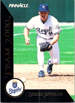 1992 Pinnacle Team 2000 Baseball #45 Gregg Jefferies Royals - Image 1 of 2