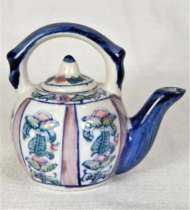 Mini Tetera Ben Rickert Cerámica/Porcelana Floral Coleccionable Miniatura Tetera - Imagen 1 de 8