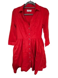 Anthropologie Moulinette Soeurs Schilf Hemdkleid orange Größe 4 - Bild 1 von 3