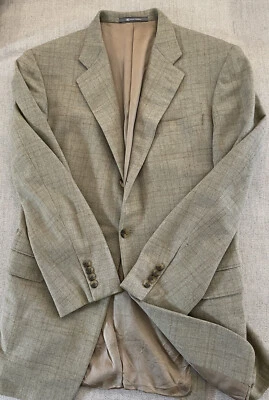 HICKEY FREEMAN шерсти Angora мягкий тонкий чек Canterbury Sport пальто размер 42 L - Изображение 1 из 4