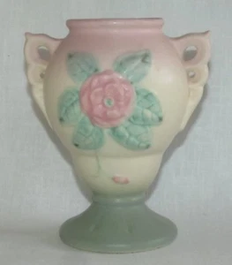 Vintage Hull Open Rose Art Pottery Small Vase # 131 - 4 3/4 - Picture 1 of 9