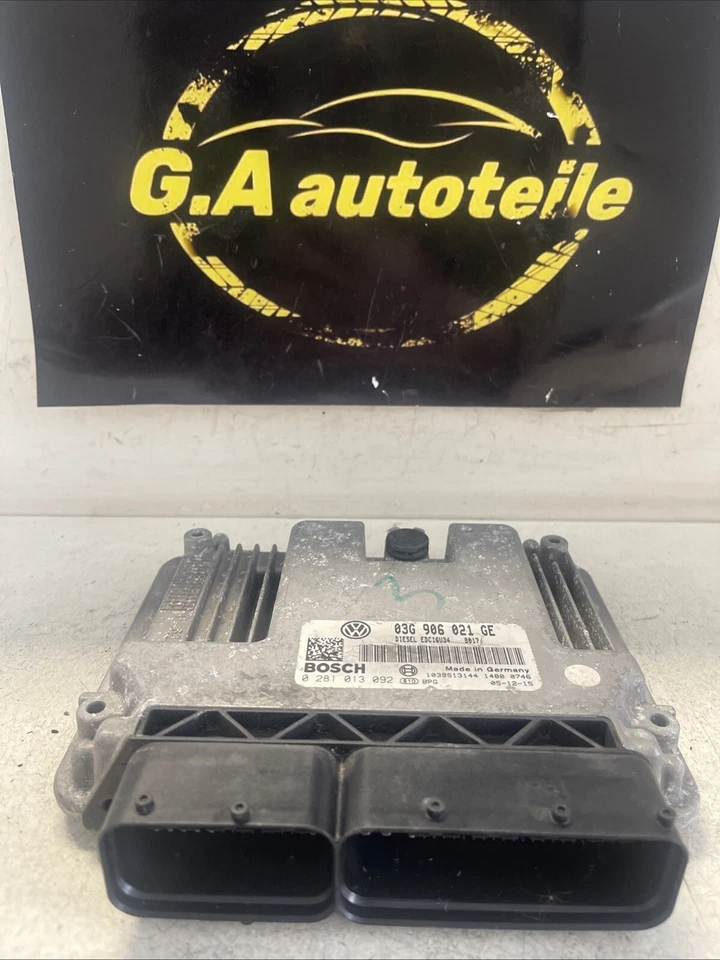 Steuergerät ECU VW Golf 2.0 TDI 03G906021GE 0281013092 - Bild 1 von 4