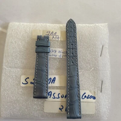 Nuevo Auténtico Roger Dubuis 14-12mm Talla M Cuero Correa Azul Foto 1 de 4