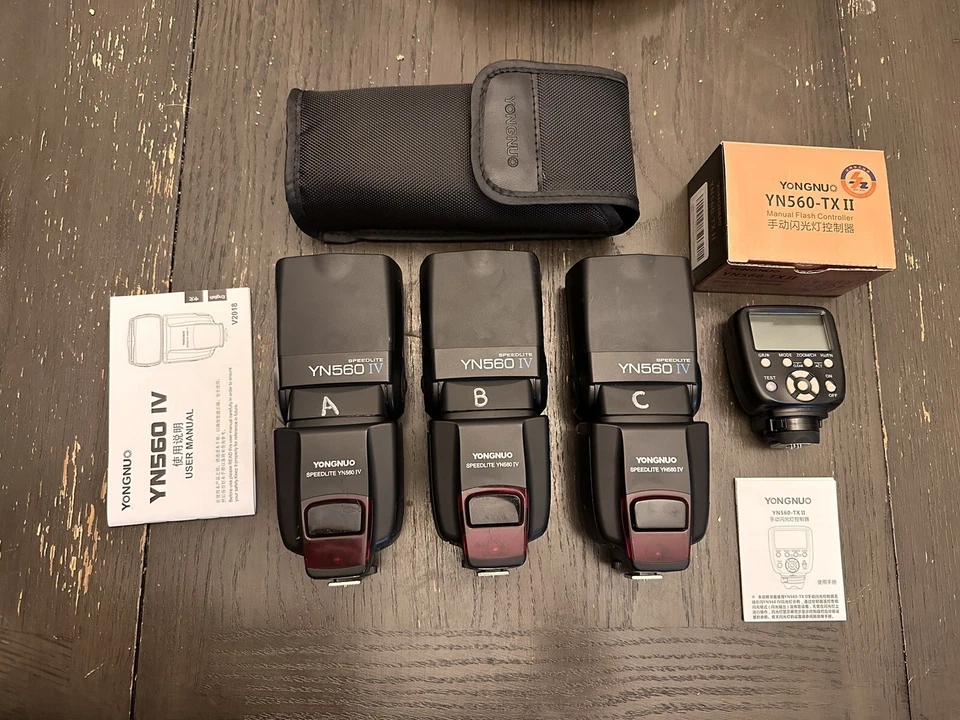 Luz flash inalámbrica Yongnuo YN560 IV Speedlite 2.4G + disparador YN560TX II Foto 1 de 1