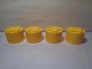 LIONEL MADISON HARDWARE RARE YELLOW UNMARKED 6475-6 PICKLE BARRELS SET OF 4 NOS. - Picture 1 of 5