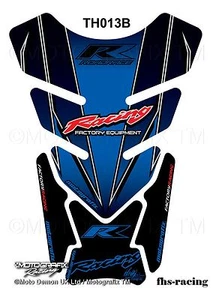 TH013B , MOTOGRAFIX - Tankpad , Tankprotektor , HONDA , Racing , blau ,  - Picture 1 of 1