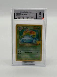 Pokemon Venusaur Bisaflor 15/102 Holo Base Set DE cardmarket grading 9 Mint - Bild 1 von 5