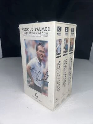 Arnold Palmer: Golfs Heart and Soul VHS 1999 3-Tape Golf Channel Box Set New! - Image 1 of 4