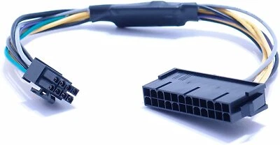 ATX 24pin to 8pin Power Supply Cable for DELL Optiplex 3020 7020 9020 T1700 - Image 1 of 3
