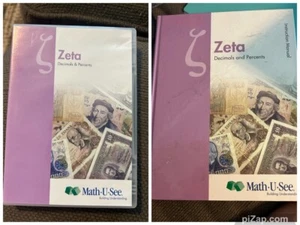 Zeta Instruc. Manual : Decimals & Percents by Math-U-See (2012, Hardcover) & DVD - Picture 1 of 1