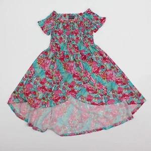 Vince Camuto Girl Floral Short Sleeve Smocked Dress Size 4T - Picture 1 of 5