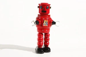 Roby Roboter rot Blechspielzeug - Bild 1 von 3