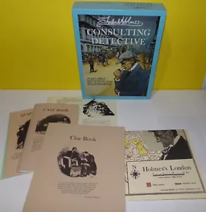 Juego de mesa de detective consultor de Sherlock Holmes publicaciones en excelente condición completo - Imagen 1 de 2