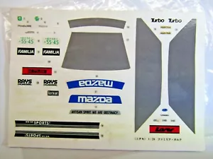 Nichimo 1:24 Scale Decal Sheet Volk Mazda Familia 323 / Ford Laser Turbo - Bild 1 von 4