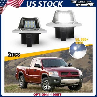 Luz de matrícula LED transparente Len etiqueta blanca para Mitsubishi Raider 2006-09 2-20X Foto 1 de 4
