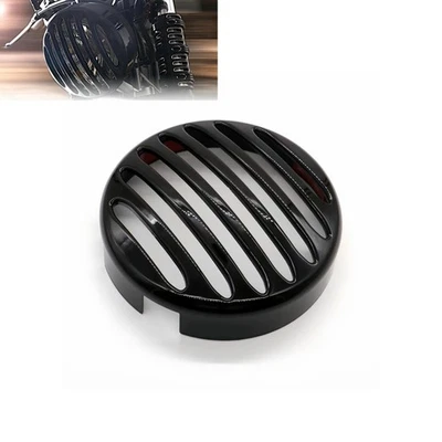 For Honda Rebel CMX300 CMX500 17-22 Bright black 7" Headlight Grill Guard Cover - Image 1 of 4