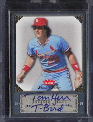 2006 Fleer Greats of the Game #89 Tommy Herr Auto Autograph - Image 1 of 2