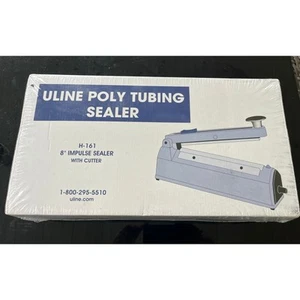 New Uline Poly Tubing Sealer H-161 8' Impulse Sealer w/ Cutter - Picture 1 of 3
