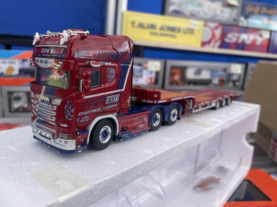 Wsi Stuart Nicol Transport Scania with Lowloader Trailer Limited Edition Boxed - Image 1 of 2