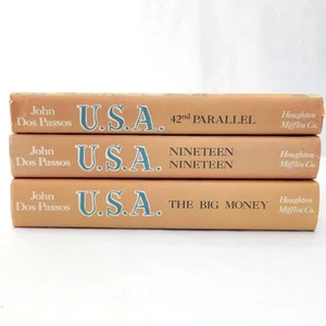 USA Trilogy By John Dos Passos Lot 42nd Parallel Nineteen Nineteen The Big Money - Picture 1 of 9