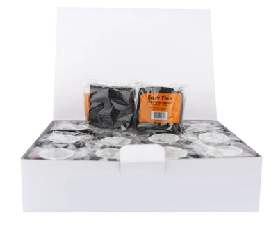 EASYFLEX 12 x Haftbandage 5cm x 4,5m schwarz Bandage Sportbandage Sportverband Selbsthaft