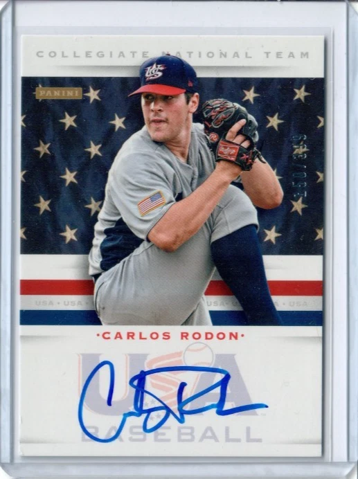 CARLOS RODON 2013 Panini USA BASEBALL #17 RC AUTOGRAPH #/399 ROOKIE AUTO - Image 1 of 1