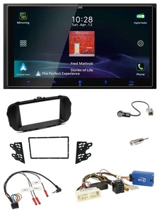 JVC USB Bluetooth 2DIN DAB Lenkrad Autoradio für Kia Soul 16-19 schwarz - Bild 1 von 11