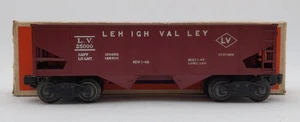 Lionel 6456 Vintage O Lehigh Valley Maroon 2-Bay Hopper Car #25000/Box - Picture 1 of 5