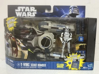 Star Wars Clone Wars Y Wing Scout Bomber com Clone Trooper Pilot Raro! - Imagem 1 de 3