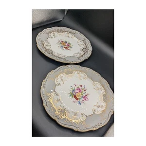 Rare Vintage Sandringham Light Blue by Coalport. Set of 2 Dinner Plates 10.5 in - Picture 1 of 5
