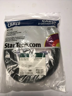 SVPS23N1 Startech 3 in 1 Console KVM Extension Cable 15 Feet VGA & PS/2 NIB - Image 1 of 4