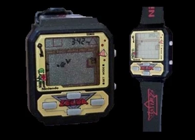 Vintage Nintendo ZELDA Videogame Watch por Nelsonic 1989 - Nova Bateria e Funcionando - Imagem 1 de 4