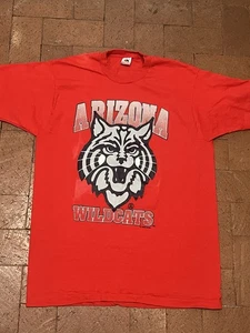 Camiseta Gráfica Vintage Años 90 Universidad de Arizona Wildcats Talla XL Hecha en EE. UU. - Imagen 1 de 5