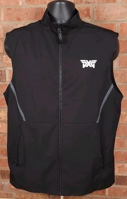 PXG Vest Mens Large Black Full Zip Sleeveless Parsons Xtreme Golf Jacket - Image 1 of 4