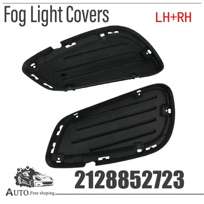 Par de cubiertas antiniebla delanteras izquierda+derecha para Mercedes-Benz E250 E350 E400 E550 E63 AMG Foto 1 de 4