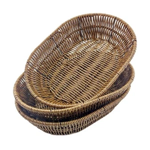 Wicker Bread Baskets,Tabletop Food Serving Baskets,Handwoven Storage Basket B... - Picture 1 of 5